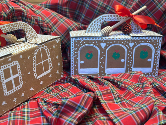 Estuche D.O. Alcarria – Decorado a Mano (Edición Navidad casa jengibre)