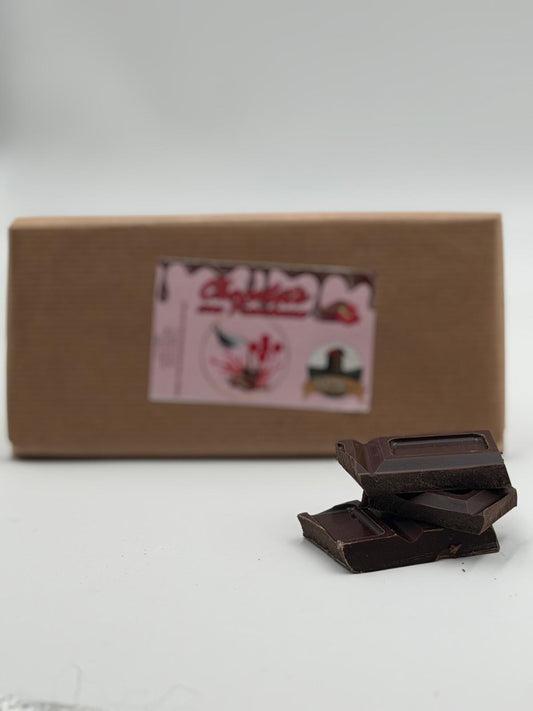 Chocolate Puro con Frambuesa (125g) – Cacao 62%