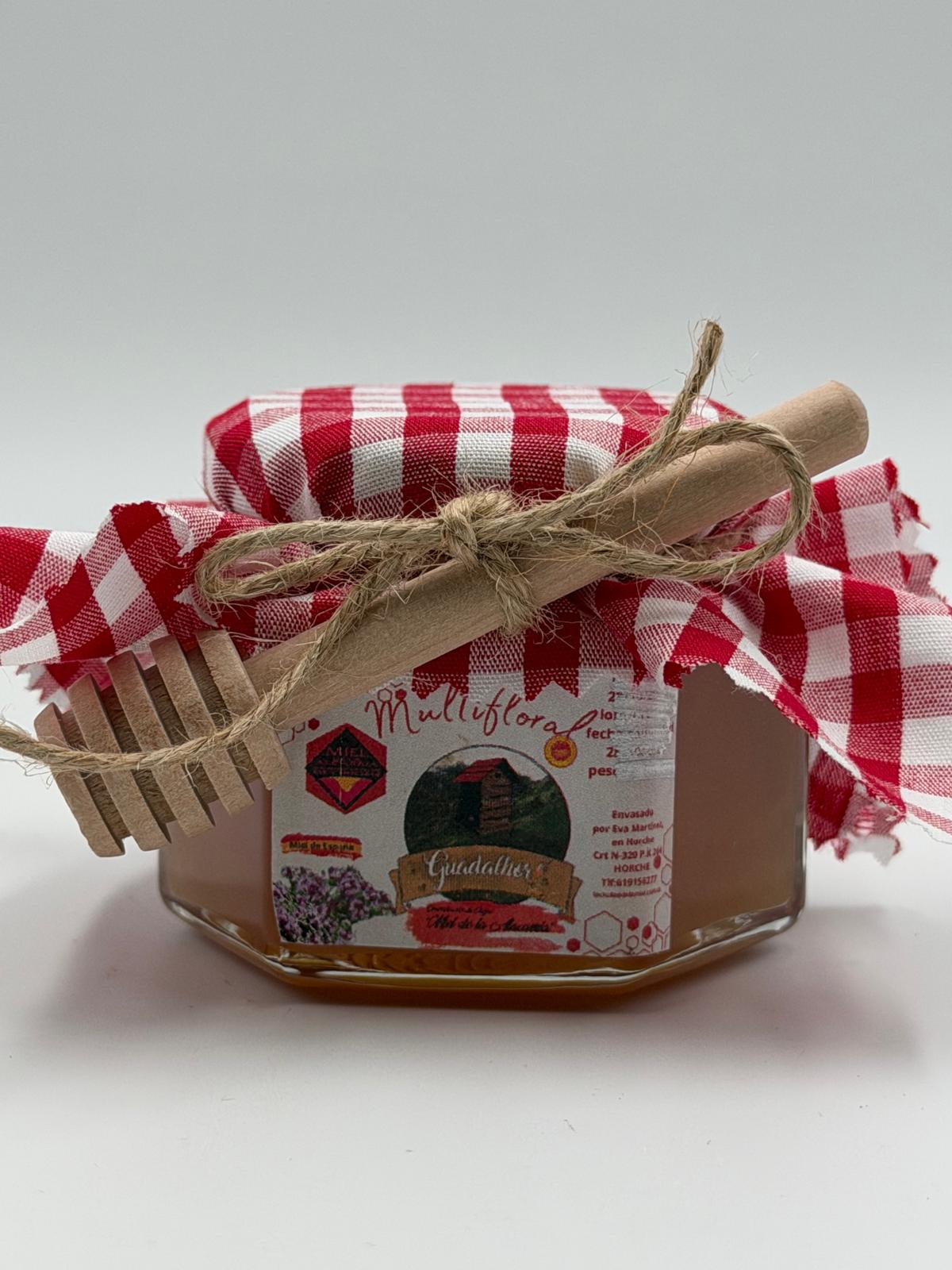 Miel Multifloral D.O. Alcarria (125g) – Hexagonal Bajo